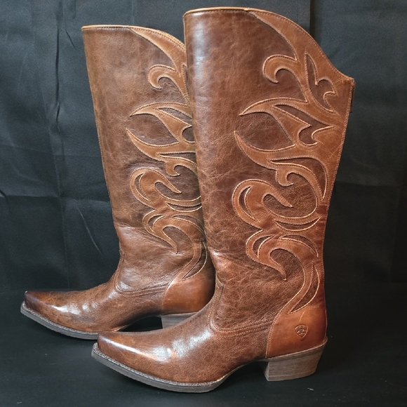 Ariat Brown Heeled Boots - Picture 4 of 16
